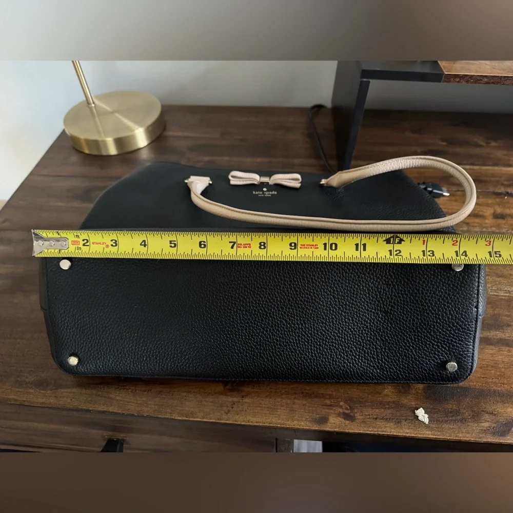 Kate Spade Black and Cream Shoulder Bag - Picture 9 of 9